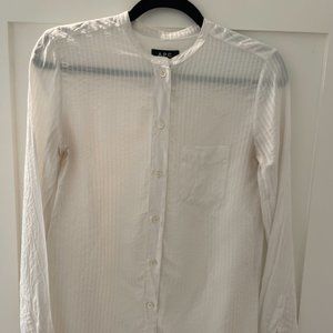A.P.C. Cotton/Silk Blouse (white, size 34)